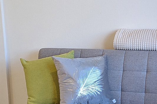 Blick ins Wohnzimmer vom Ferienhaus